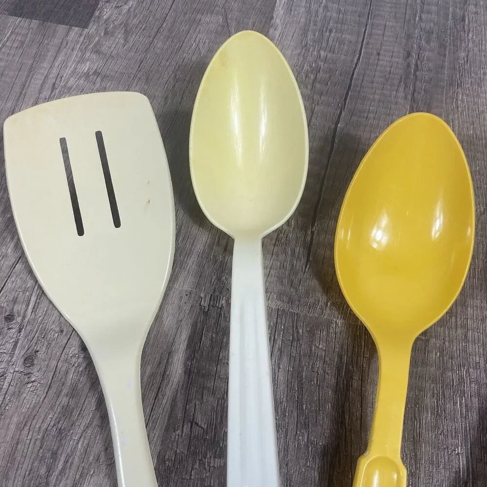 6 pc Vintage Nylon Plastic Kitchen Utensils Mixed Lot Echo Ensar Tailor Made USA